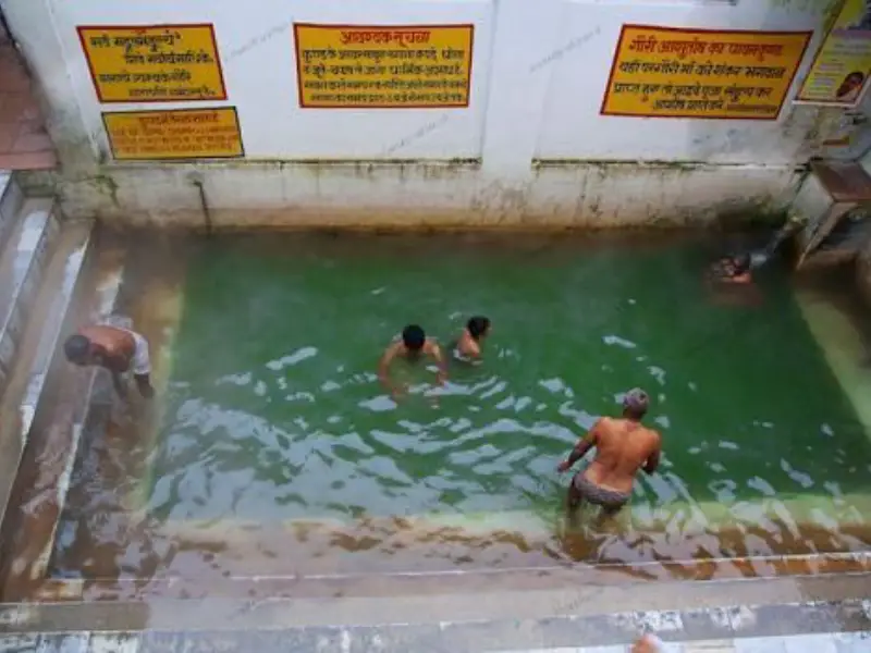 a beautiful view of gaurikund near Dhari Devi Temple